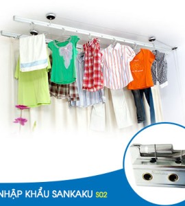 Giàn phơi quần áo nhập khẩu Sankaku S02 Giàn phơi quần áo nhập khẩu Sankaku S02