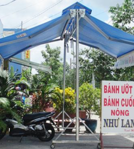 Mái hiên di động chữ A Mái hiên di động chữ A