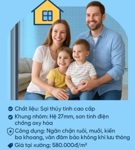 Cửa Lưới Chống Muỗi Dạng Xếp hòa phát Cửa Lưới Chống Muỗi Dạng Xếp hòa phát